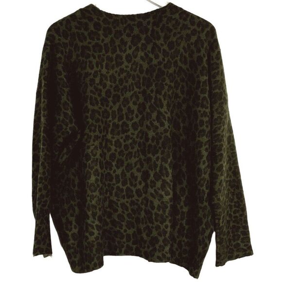 Vince Camuto Elegant Leopard Print Sweater, size 1X - Picture 4 of 8